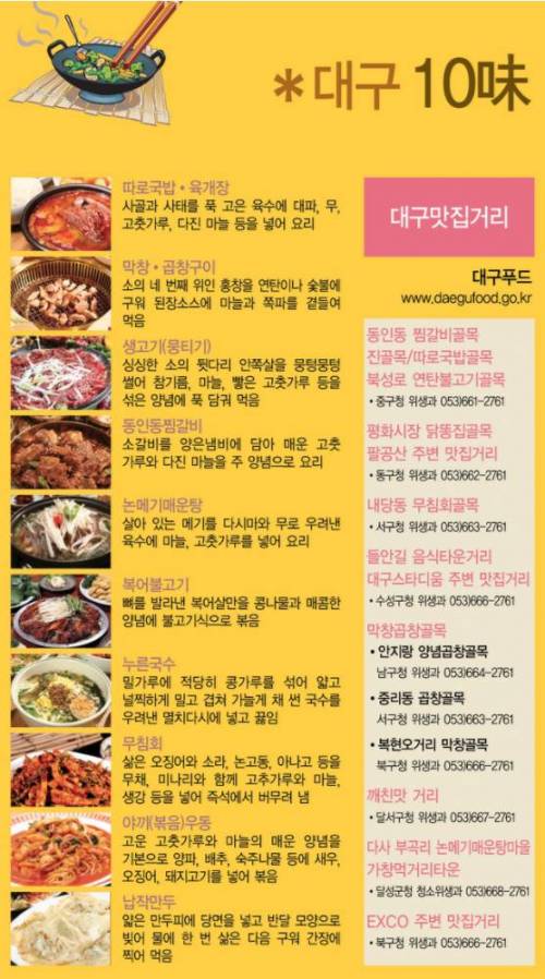 대구 매운 음식 여행