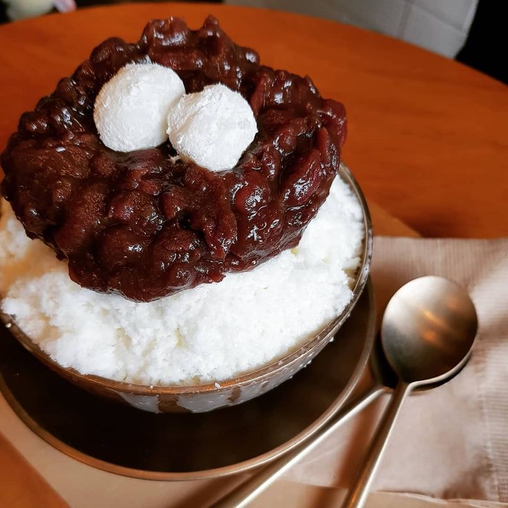 전통 팥빙수