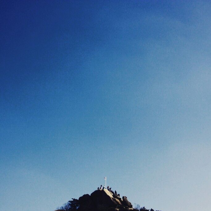 등산 정상 카페